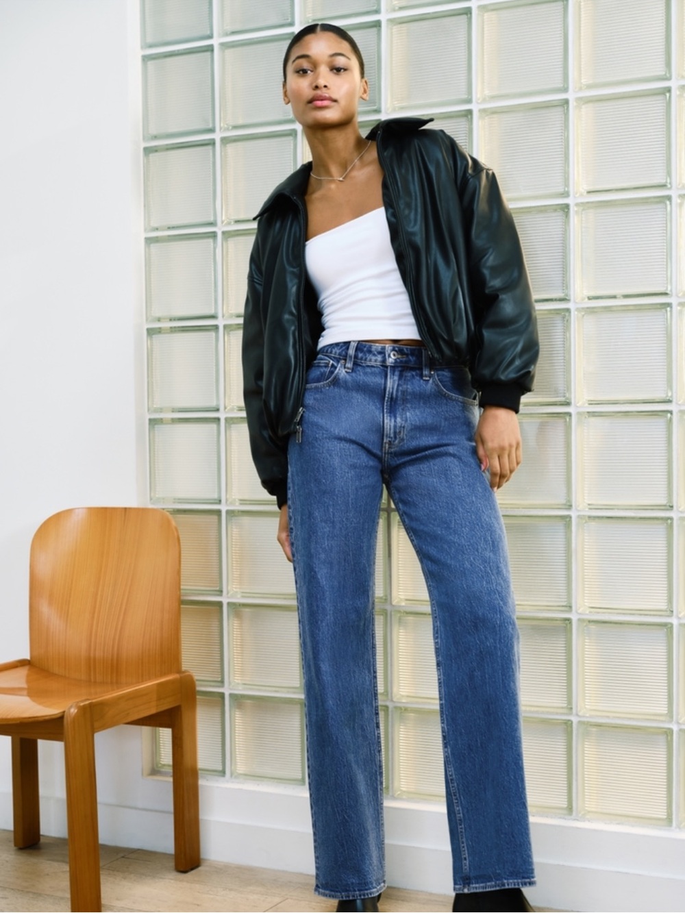 abercrombie 90s relax high rise curve love